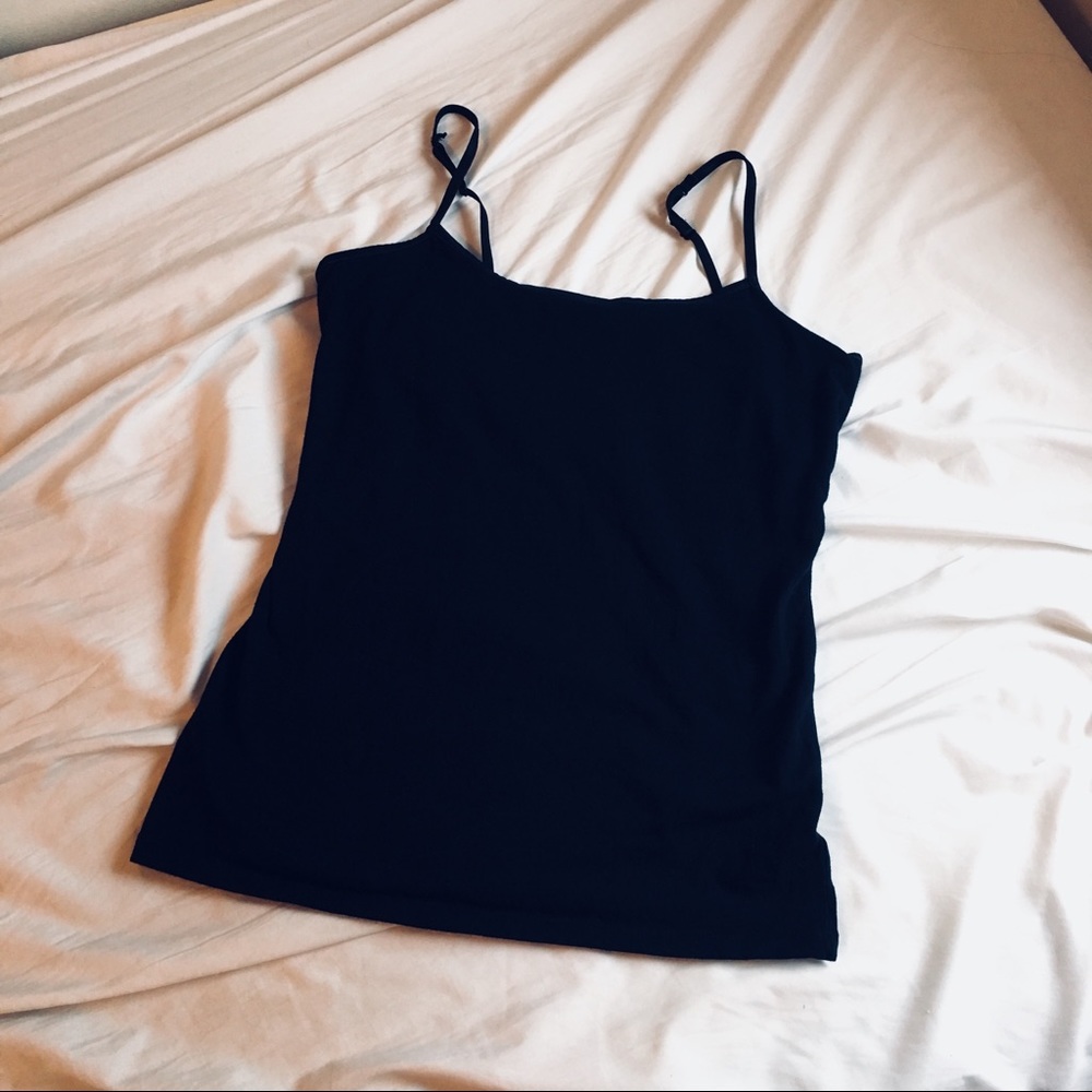 Black Satin Trim Cami ‼️*ADD TO BUNDLES!!*‼️